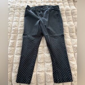 Old Navy Black and White Polka Dot Kids Leggings